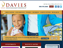Tablet Screenshot of davieswealthms.com